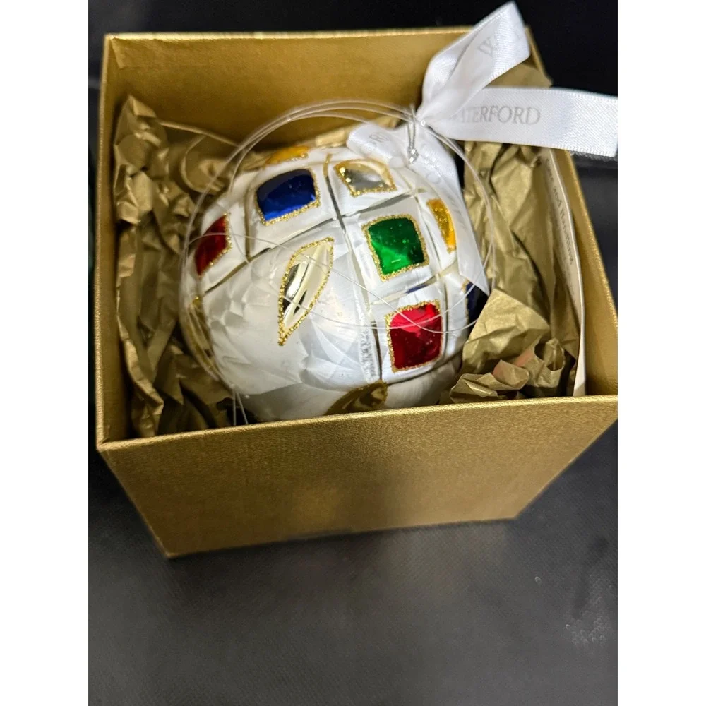 Waterford Heirloom Lismore Ice Radiance Ball‎ Christmas Ornament Handmade 106941